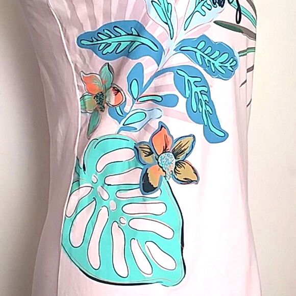 Vera Bradley Tank Top Women's Sunny Vibes Rain Forest Canopy Tropical NEW Small - Picture 6 of 12